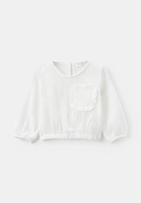 Блузка белая из муслина