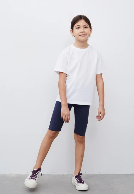 Велосипедки темно-синего цвета на резинке