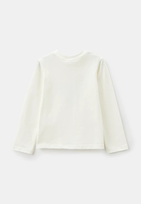 Лонгслив на девочку с принтом 