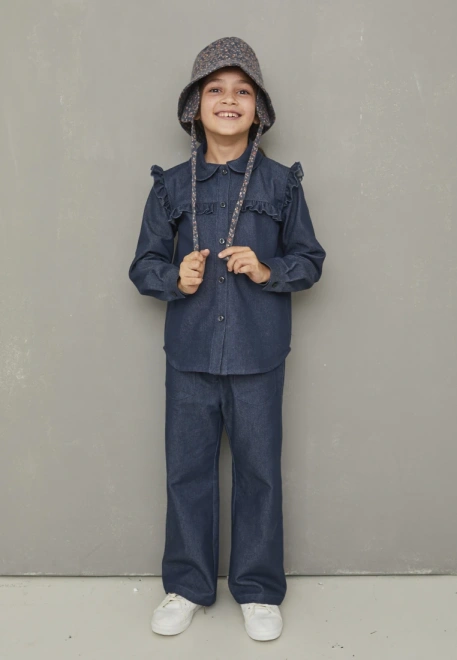 Брюки из джинсовой ткани