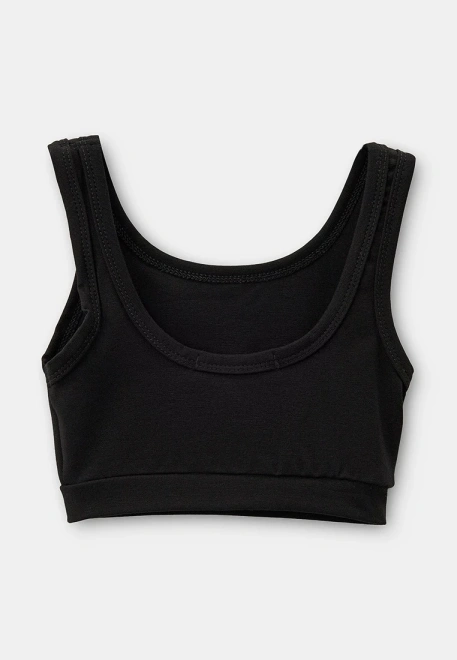 Комплект трикотажный из топа с укороченными шортами