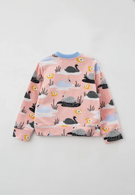 Свитшот из футерас принтом лебеди