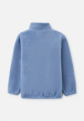 Толстовка флисовая с карманами в серо-голубом цвете Толстовка флисовая с карманами в серо-голубом цвете