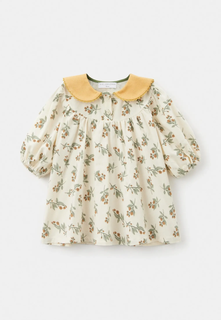 Платье Алисия из микровельвета в молочном цвете