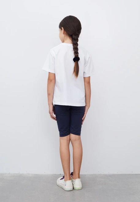 Велосипедки темно-синего цвета на резинке