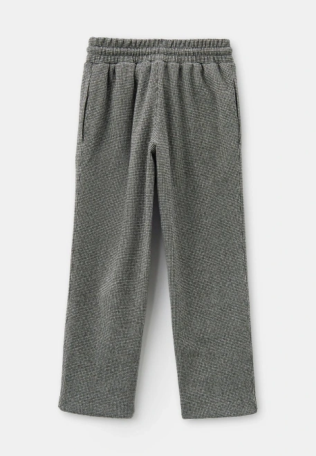 Брюки из трикотажа в мелкую клетку