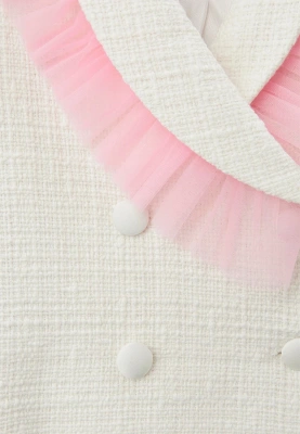 Костюм Хару из букле в белом цвете