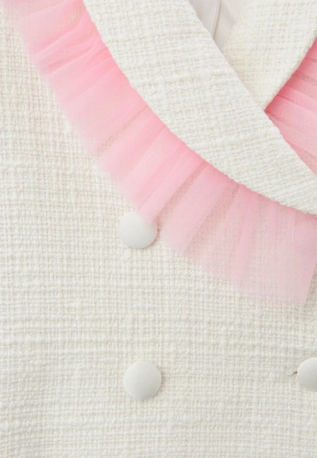 Костюм Хару из букле в белом цвете