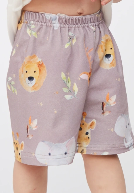 Комплект футболка с шортиками с животными