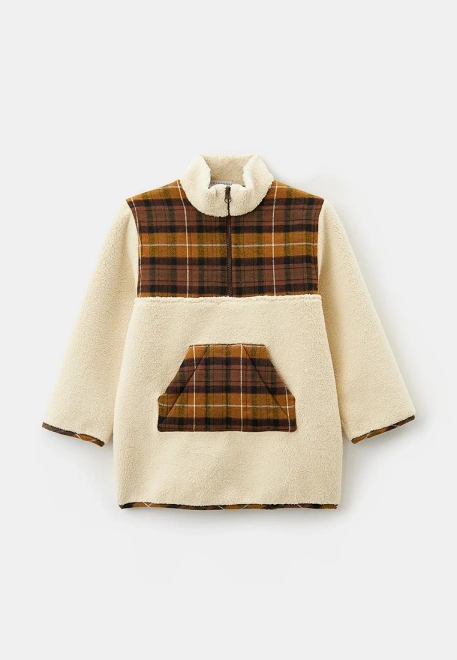 Анорак на молнии из экомеха на мальчика