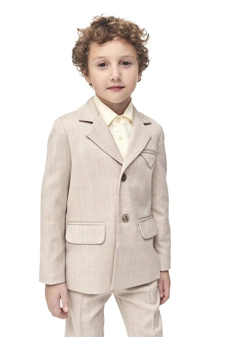 Пиджак для мальчиков в бежевом цвете