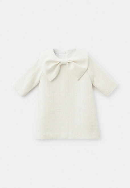 Платье Пион из букле в белом цвете