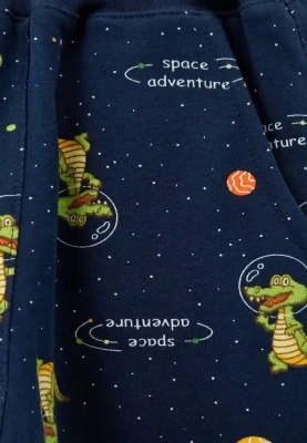 Брюки прямого кроя с принтом крокодилы