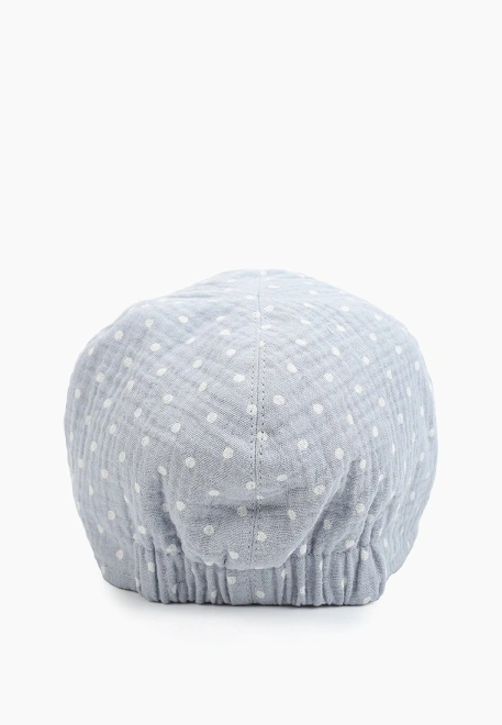 Кепка из муслина в горошек