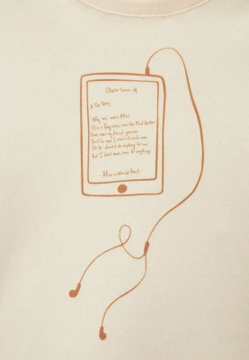 Лонгслив объемный из кулирки в молочном цвете