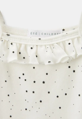 Боди молочного цвета с принтом