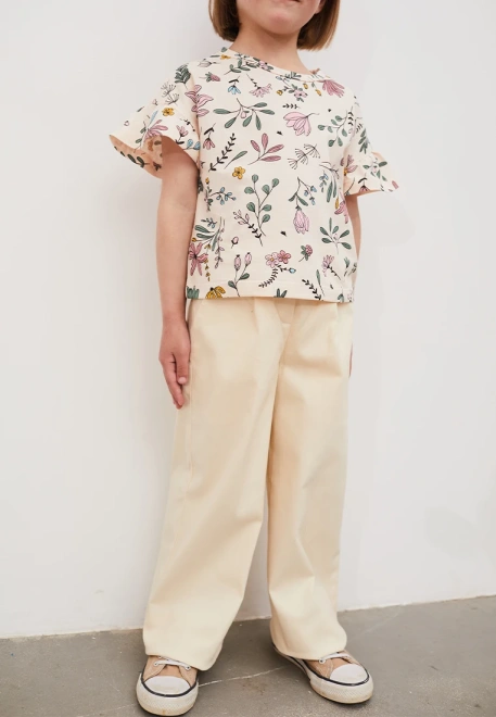 Брюки светло-бежевые из котона Брюки светло-бежевые из котона