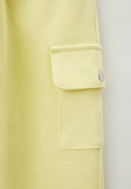 Брюки Клейтон из трехнитки в лимонном цвете