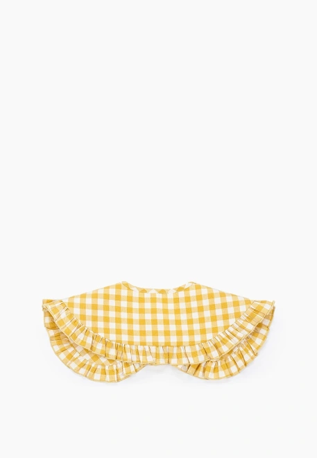 Воротник из клетки на завязках 