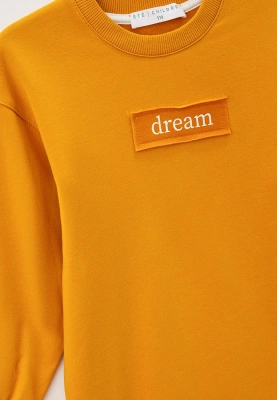 Платье длинное свободного кроя из футера с небольшим утеплителем