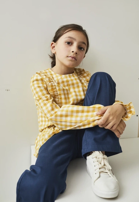 Брюки темно-синие из денима