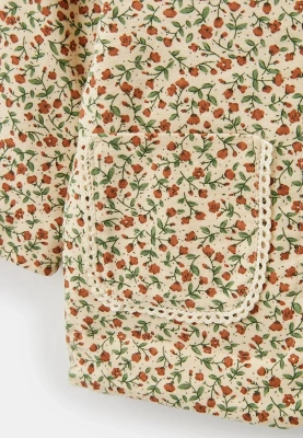 Куртка из теплого хлопка в бежевом цвете для малышей