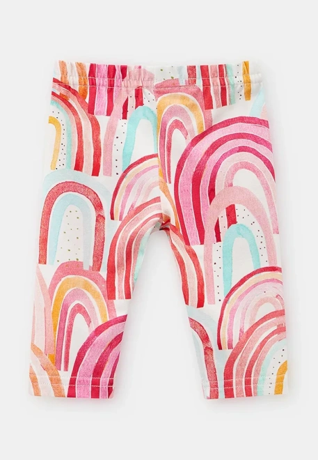 Леггинсы с радугой в розовом цвете