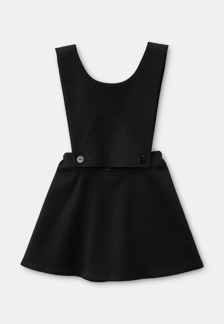 Сарафан черного цвета из ткани Rika