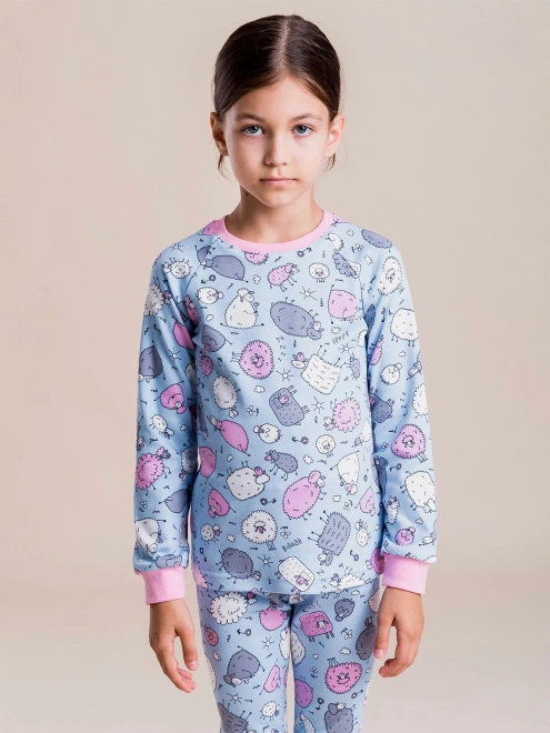 Пижама из хлопка с принтом барашки