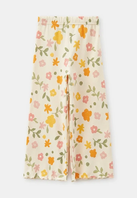 Пижама для девочек в молочном цвете