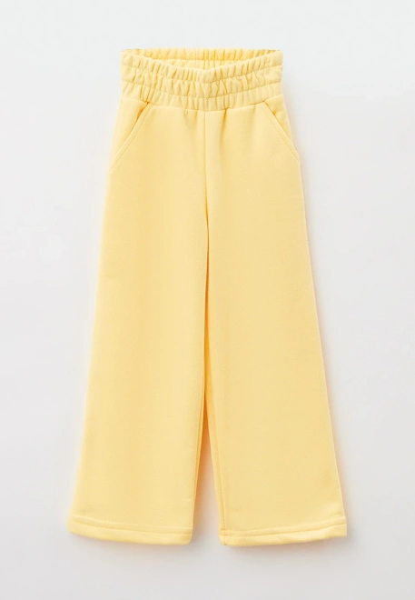 Костюм из свитшота с воротником с оборками и широкими брюками