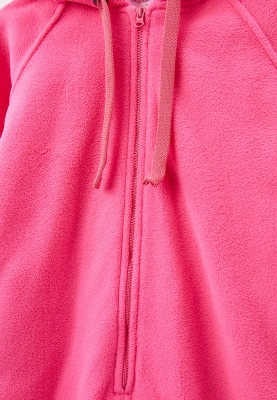 Комбинезон в цвете фуксия из флиса на молнии