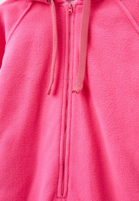 Комбинезон в цвете фуксия из флиса на молнии