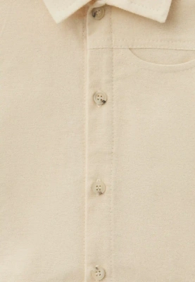 Рубашка Говард из теплого хлопка в бежевом цвете