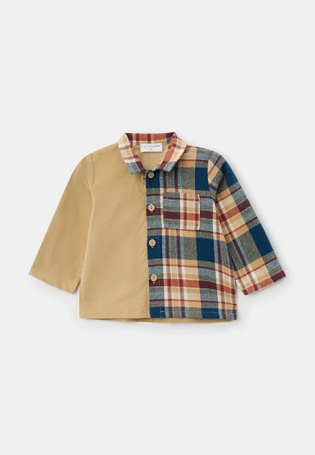 Рубашка на мальчика из микровельвета 