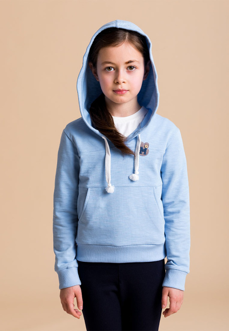 Худи в голубом цвете