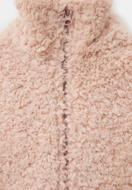Жилет Балу из искусственного меха в розовом цвете