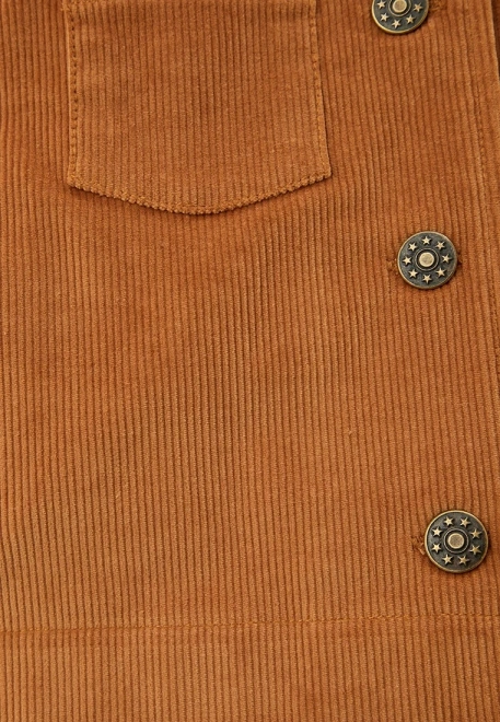 Костюм на девочку из вельвета карамельного цвета 