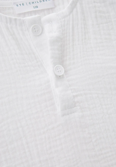 Рубашка из муслина без рукавов на мальчика 