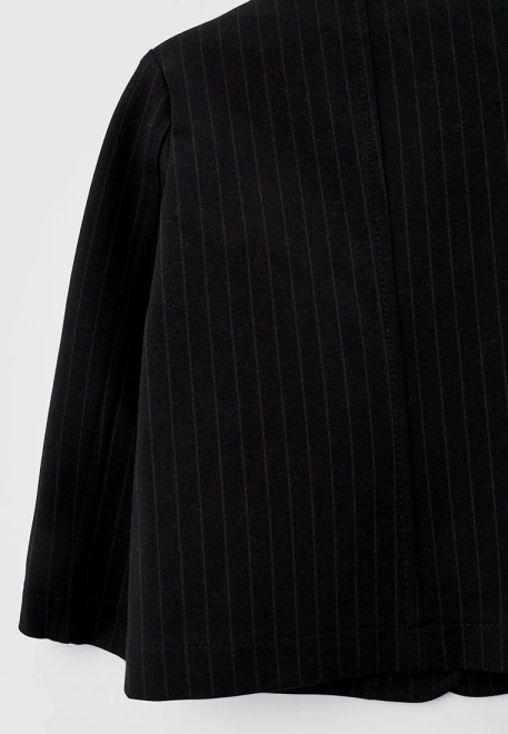 Пиджак прямого кроя с английским воротником из неопрена в полоску