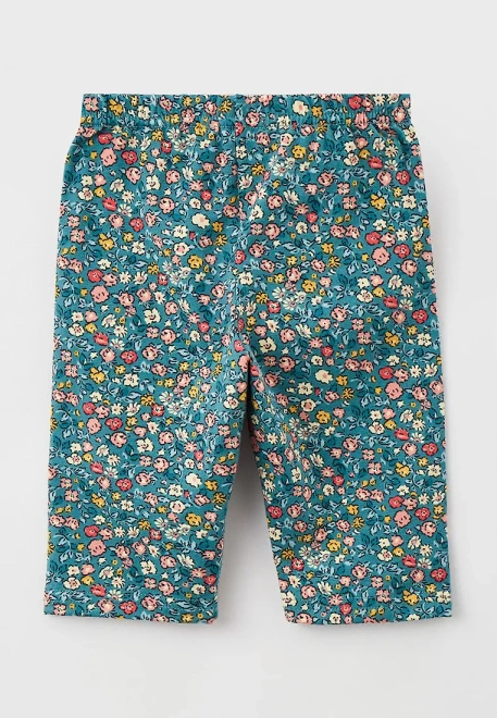 Велосипедки из ткани с цветочным принтом