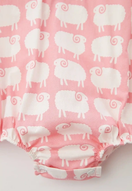 Ромпер Валенсия из хлопка в розовом цвете