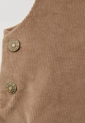 Комбинезон Эллиот из вельвета в темно-бежевом цвете