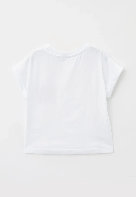 Футболка прямого кроя из трикотажного хлопка с принтом бабочка