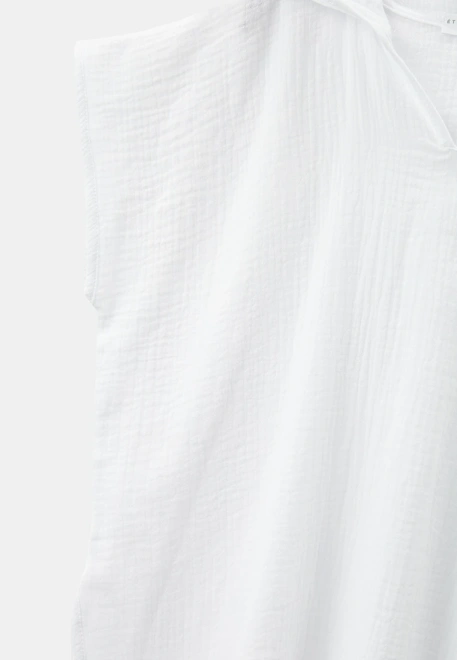 Комплект пляжный из туники и косынки из белого муслина Комплект пляжный из туники и косынки из белого муслина