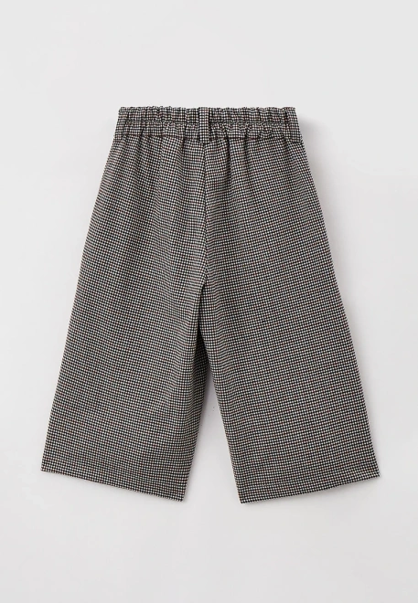 Кюлоты школьные из костюмной ткани в клетку