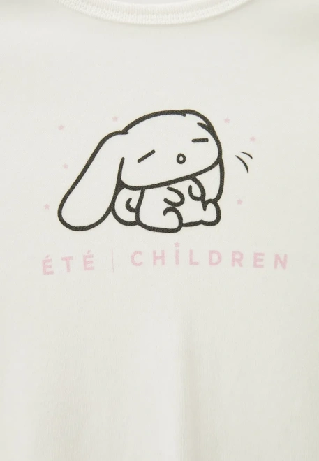 Пижама для девочек молочного цвета