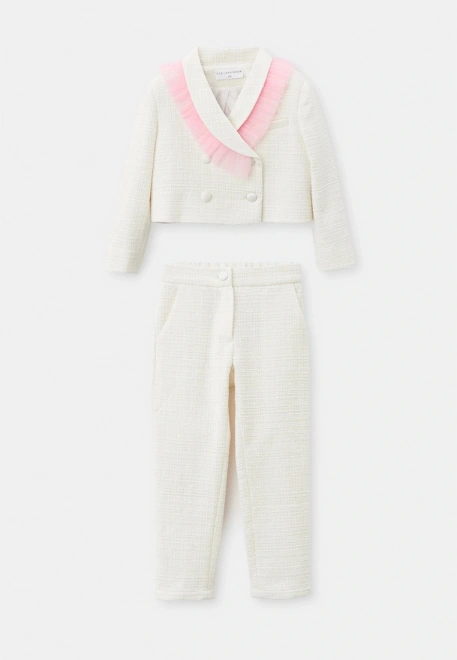 Костюм Хару из букле в белом цвете