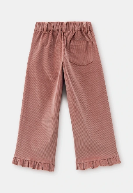 Костюм из вельвета пыльно-розового цвета 