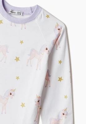 Пижама из ткани с принтом единорог